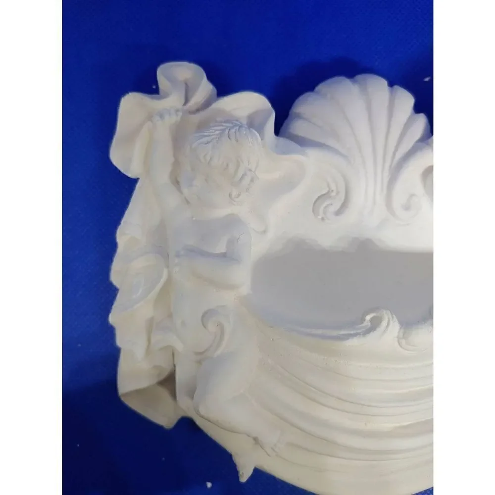 Raw Plaster Set Of 2 Cherub Wall Sconces